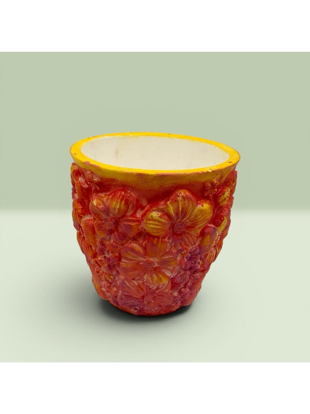 Handmade Eco Resin Floral Planter Colorful Flower Pot